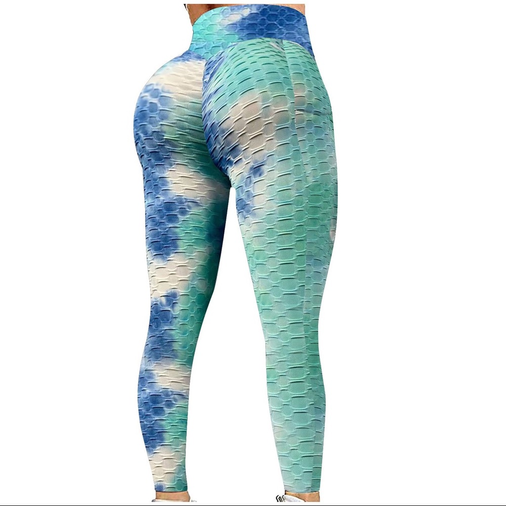 Leggings compression butt scrunch tye dye